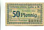 Sachsen-Anhalt 50 Pfg. Calbe,Milde, -