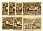 Thüringen, 10 Pfg. 2x25 Pfg. 2x50 Pfg. 2x75 Pfg. Bürgel, -