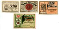 Thüringen, 5 Pfg. 10 Pfg. 25 Pfg. 50 Pfg. Ronneburg, -
