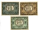 Thüringen, 3x50 Pfg. Triptis, -