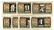 Thüringen, 2x25 Pfg. 5x50 Pfg. Treffurt, -