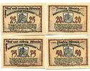 Thüringen, 20 Pfg. 25 Pfg. 50 Pfg. 75 Pfg. Tennstedt, -