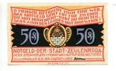Thüringen, 5x50 Pfg. Zeulenroda, -