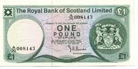 One Pound 1974 Schottland, The Royal Bank of Scotland Limited, I-II