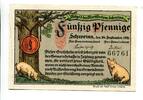 Thüringen, 5x50 Pfg. Schweina, -