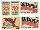 Thüringen, 25 Pfg. 2x50 Pfg. 75 Pfg. 1 Mk Schmölln, -