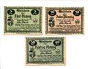 Sachsen, 5 Pfg. 10 Pfg. 50 Pfg. Treffurt, -