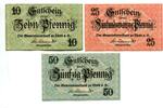 Sachsen-Anhalt 10 Pfg. 25 Pfg. 50 Pfg. Thale, -