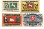 Niedersachsen, 10 Pfg. 25 Pfg. 50 Pfg. 75 Pfg. Braunschweig, -