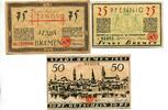 Niedersachsen, 25 Pfg. 50 Pfg. 75 Pfg. Bremen, -