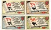 Niedersachsen, 10 Pfg. 25 Pfg. 50 Pfg. 75 Pfg. Braunschweig, -