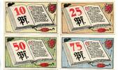 Niedersachsen, 10 Pfg. 25 Pfg. 50 Pfg. 75 Pfg. Braunschweig, -