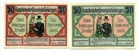 Niedersachsen, 2x50 Pfg. Selsingen, -