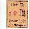 Niedersachsen, 50 Pfg. Göttingen, -