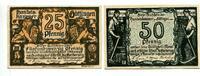 Niedersachsen, 25 Pfg. 50 Pfg. Göttingen, -