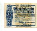 Hamburg, 50 Pfg. Harburg, -