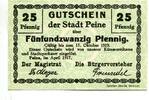 Niedersachsen, 25 Pfg. Peine, -