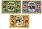 Niedersachsen, 10 Pfg. 25 Pfg. 50 Pfg. Peine, -