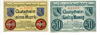 Hessen, 50 Pfg. 1 Mk. Langenschwalbach, -
