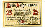 Hessen, 2x25 Pfg. Hofgeismar, -