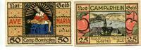 Hessen, 25 Pfg. 50 Pfg. Camp Bornhofen, -