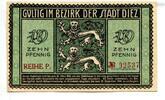 Hessen, 10 Pfg. Diez, -