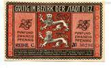 Hessen, 25 Pfg. Diez, -