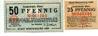 Hessen, 25 Pfg. 50 Pfg. Westerburg, -