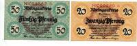 Hessen, 20 Pfg. 50 Pfg. Rüdesheim, -