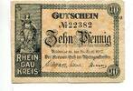 Hessen, 10 Pfg. Rüdesheim, -