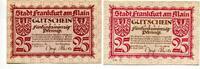Hessen, 2x25 Pfg. Frankfurt a.M., -