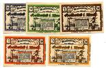 Westfalen, 25 Pfg. 50 Pfg. 1 Mk. 3 Mk. 5 Mk. Delbrück, -