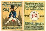 Westfalen, 50 Pfg. Detmold, -