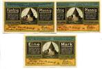 Westfalen, 2x50 Pfg. 1 Mk. Horn, -