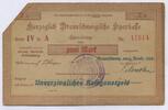 Deutsches Reich 2 Mark ~ Herzoglich Braunschweigische Sparkasse, unverzinsliches Kriegsnotgeld ~ -