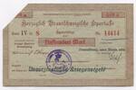 Deutsches Reich 500 Mark ~ Herzoglich Braunschweigische Sparkasse, unverzinsliches Kriegsnotgeld ~ -