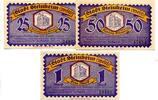 Westfalen, 25 Pfg. 50 Pfg. 1 Mk. Steinheim, -