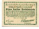 Schleswig Holstein, 1/2 Goldmark Heide, -