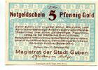 Brandenburg, 5 Goldpfennig Guben, -