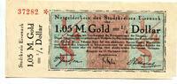 Thüringen, 1,05 Goldmark = 1/4 Dollar Eisenach, -