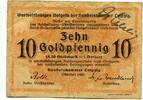 Sachsen, 10 Goldpfennig Leipzig, -
