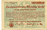 Mecklenburg Schwerin, 42 Goldpfennig = 1/10 Dollar Mecklenburg Schwerinsches Staatsministerium, -