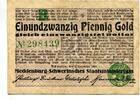 Mecklenburg Schwerin, 21 Goldpfennig Mecklenburg Schwerinsches Staatsministerium, -