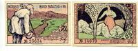 Rheinland 25 Pfg. 50 Pfg. Salzig,Bad, -