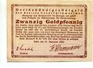 Schleswig Holstein, 20 Goldpfennig Heide, -