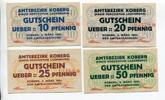 Schleswig-Holstein 10 Pfg. 20 Pfg. 25 Pfg. 50 Pfg. Koberg, -