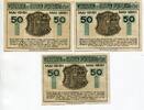 Schleswig-Holstein 3x50 Pfg. Lübeck, -