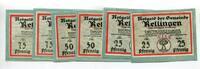 Schleswig-Holstein 2x25 Pfg. 2x50 Pfg. 2x75 Pfg. Rellingen, -