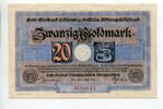 Schleswig-Holstein 20 Gmk. Kiel, -