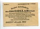 Schleswig-Holstein 1/100 Dollar Bremen, -